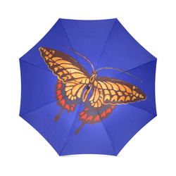 Swallowtail Navy Foldable Umbrella (Model U01)