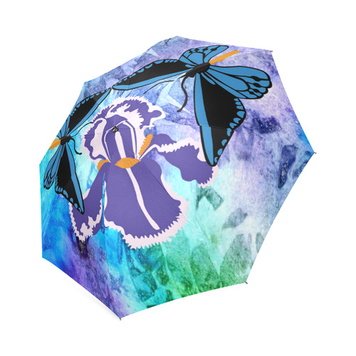 Birdwing on Iris Foldable Umbrella (Model U01)