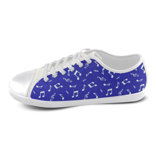 cute music pattern A Canvas Shoes for Women/Large Size (Model 016)