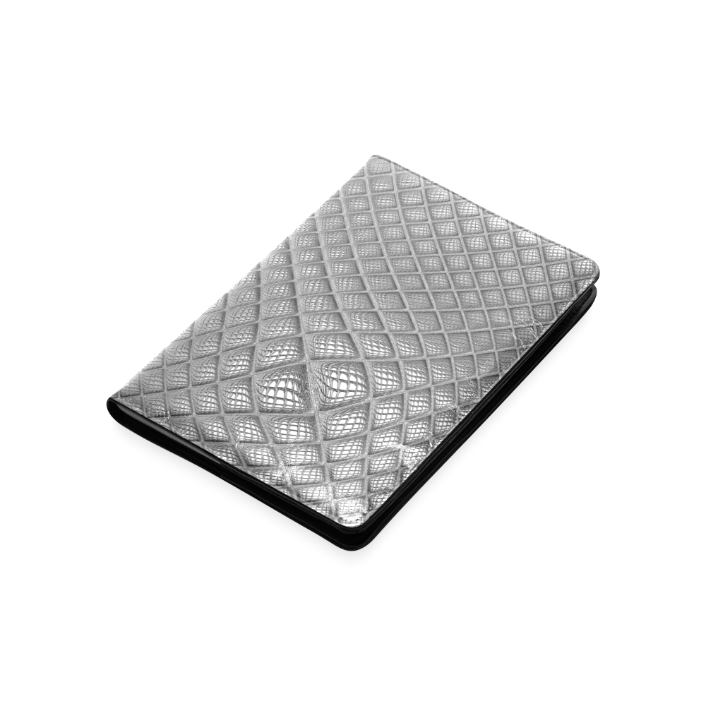 Bump Grid Black and White Custom NoteBook A5