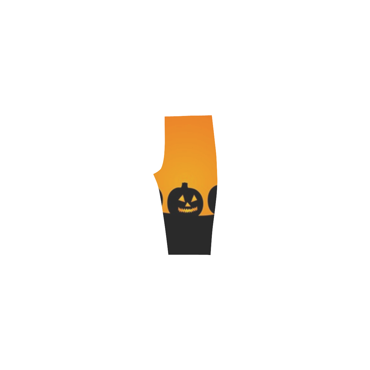 Halloween Jack-o-Lanterns Pumpkins Hestia Cropped Leggings (Model L03)