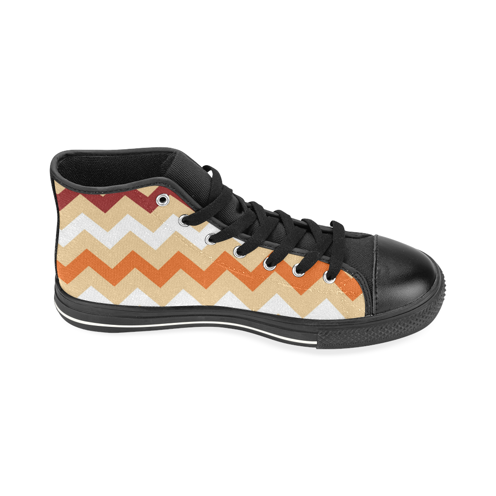 Zig - Zag : New designers edition 2016 for adventure girls High Top Canvas Women's Shoes/Large Size (Model 017)
