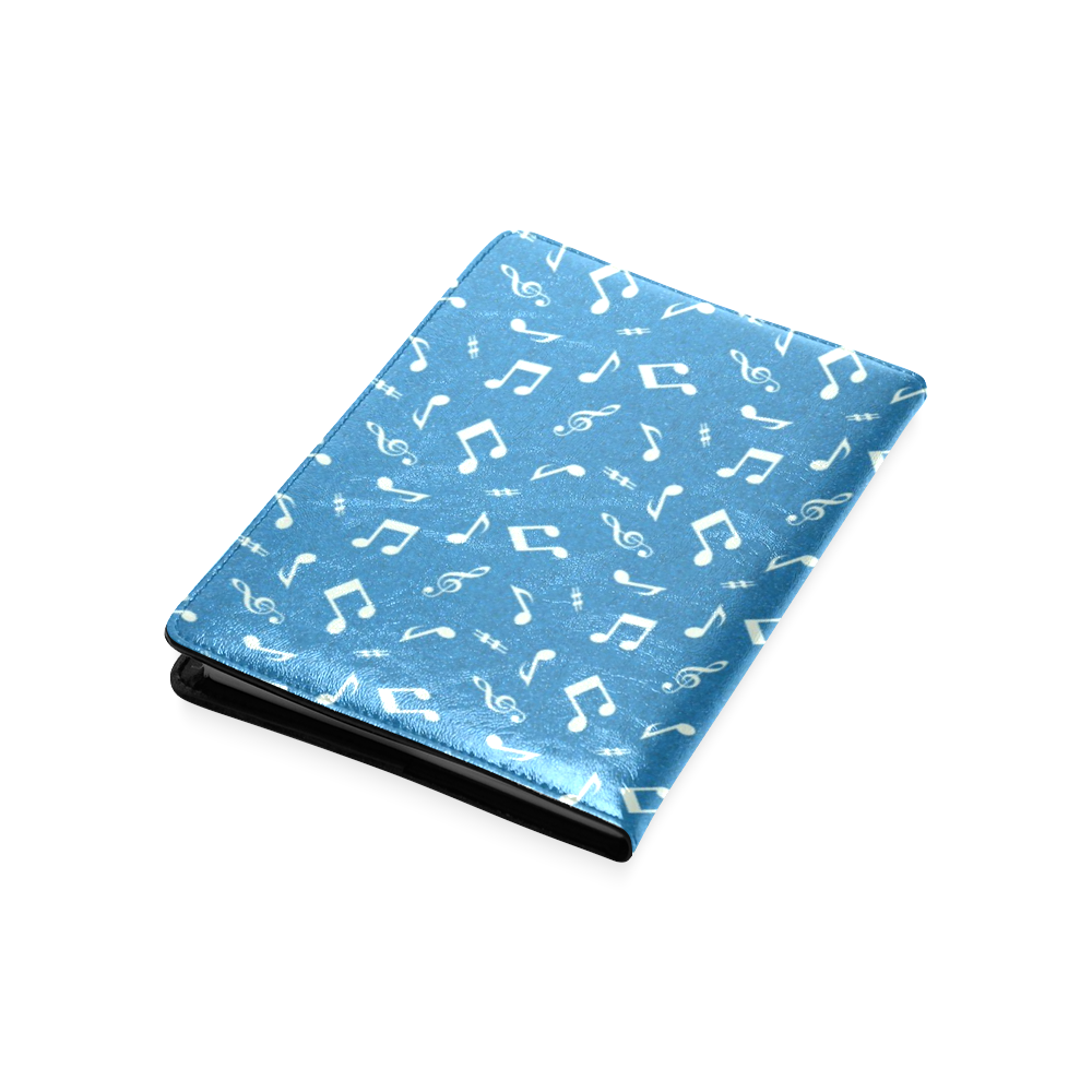 cute music pattern B Custom NoteBook A5