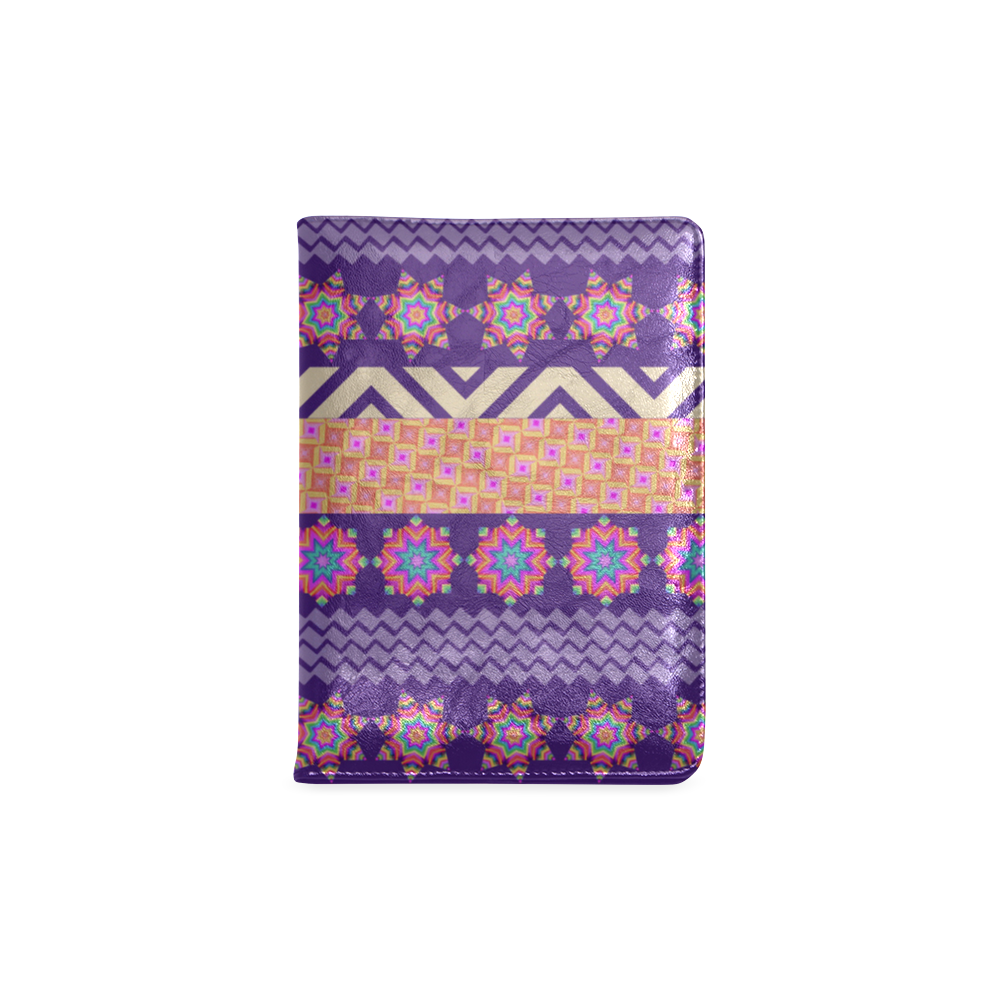 Colorful Winter Pattern Custom NoteBook A5