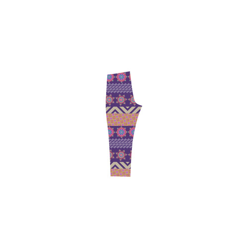 Colorful Winter Pattern Capri Legging (Model L02)