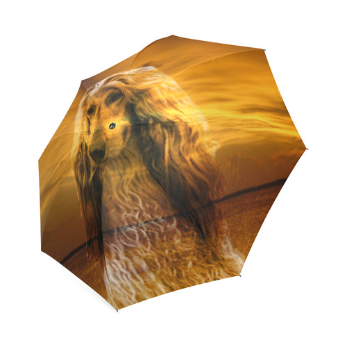 Dog Afghan Hound Foldable Umbrella (Model U01)