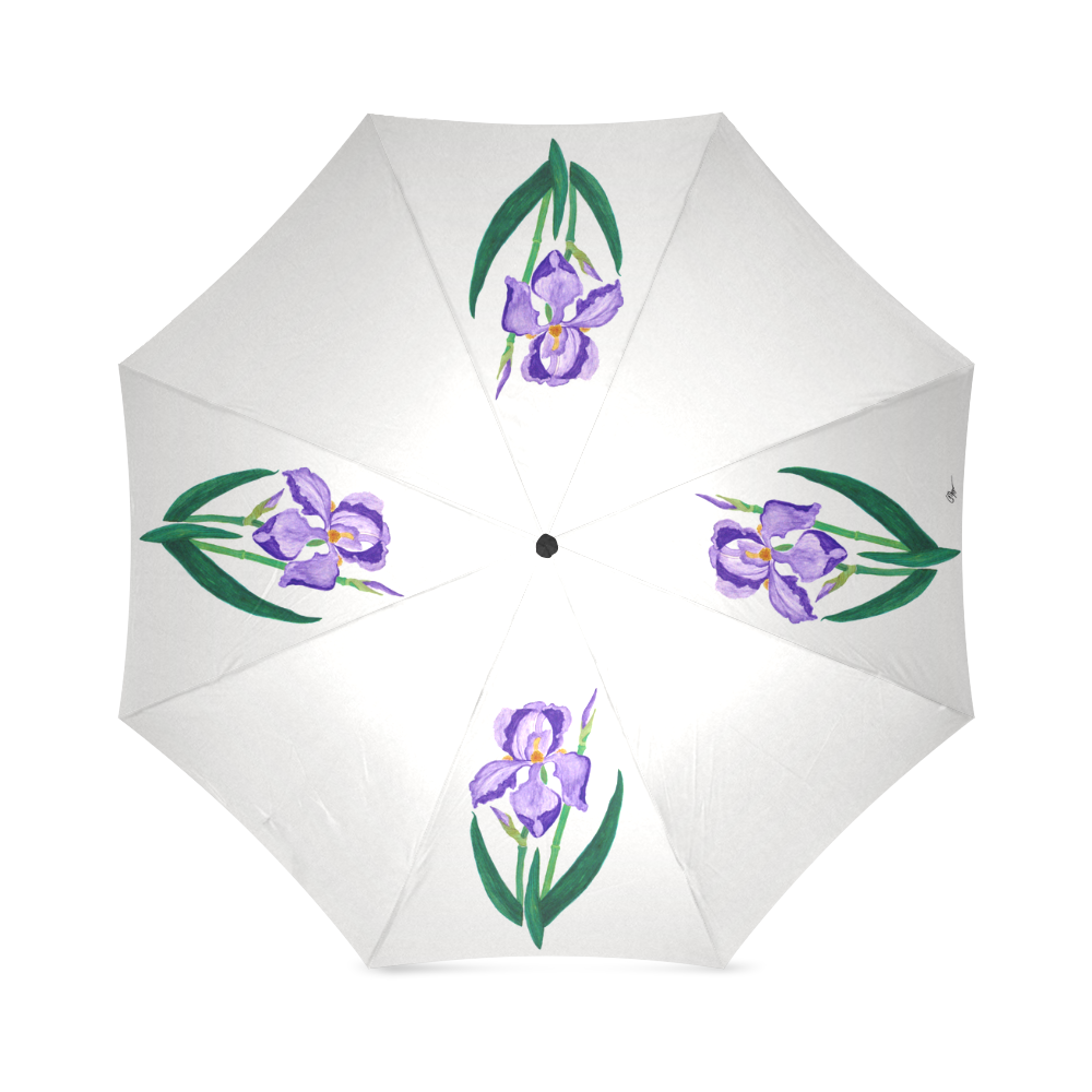 Purple Iris Foldable Umbrella (Model U01)