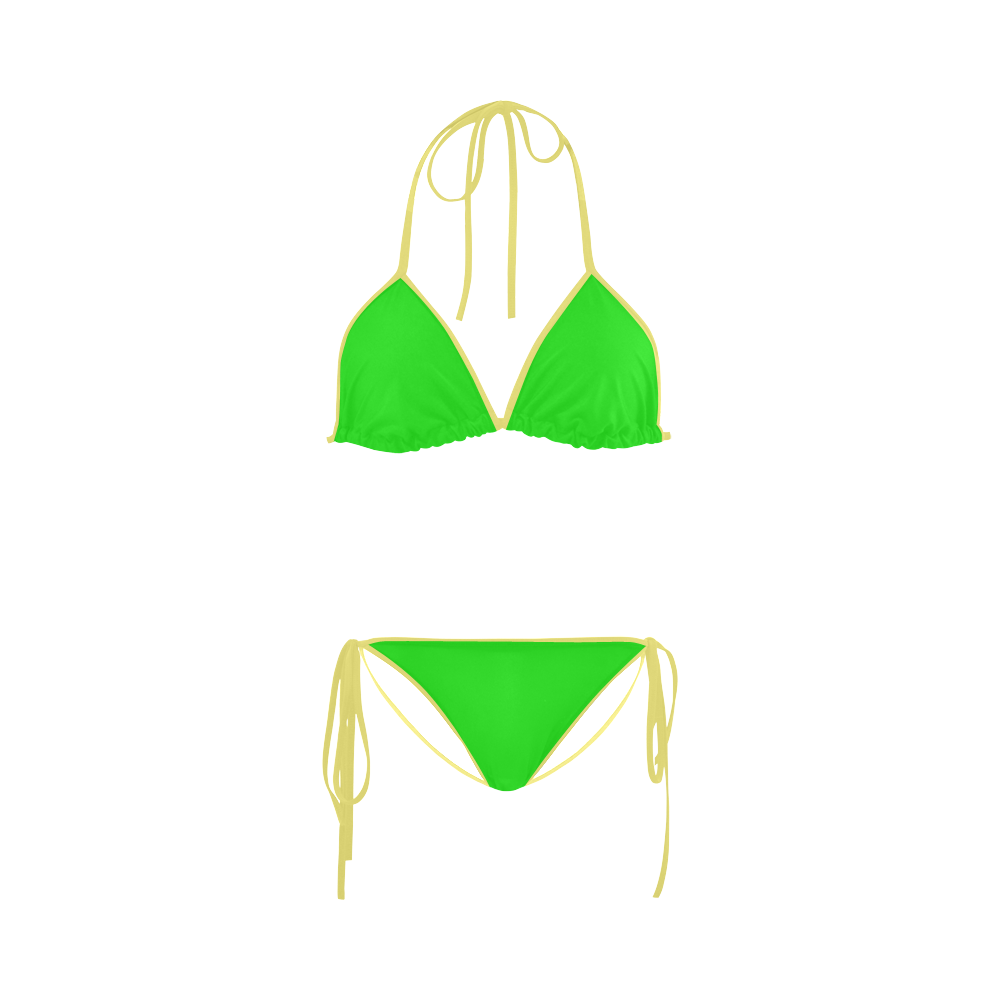 Bright Green Custom Bikini Swimsuit