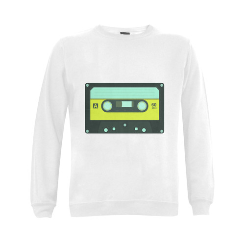 Cassette Tape Gildan Crewneck Sweatshirt(NEW) (Model H01)