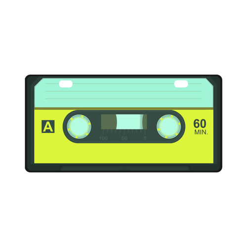 Cassette Tape License Plate