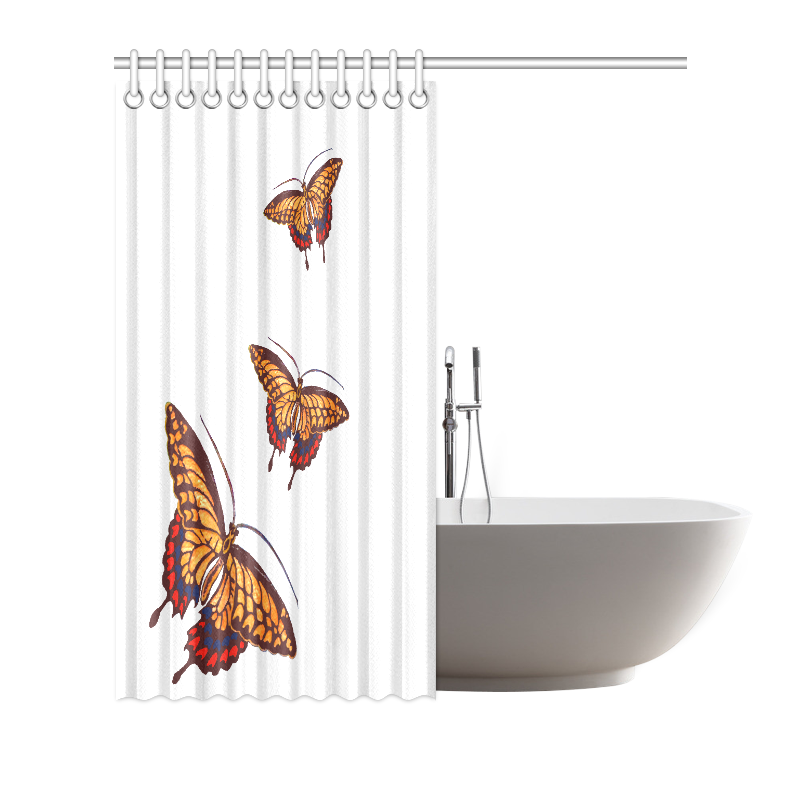 Swallowtails Enlarged Shower Curtain 72"x72"