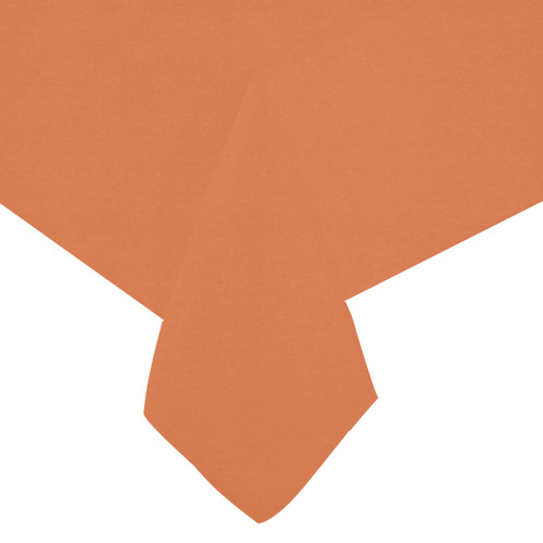 Harvest Pumpkin Cotton Linen Tablecloth 60"x120"