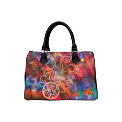 Butterfly Lace Boston Handbag (Model 1621)