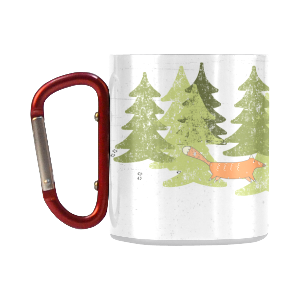 Fox wild animal mammal forest winter Classic Insulated Mug(10.3OZ)