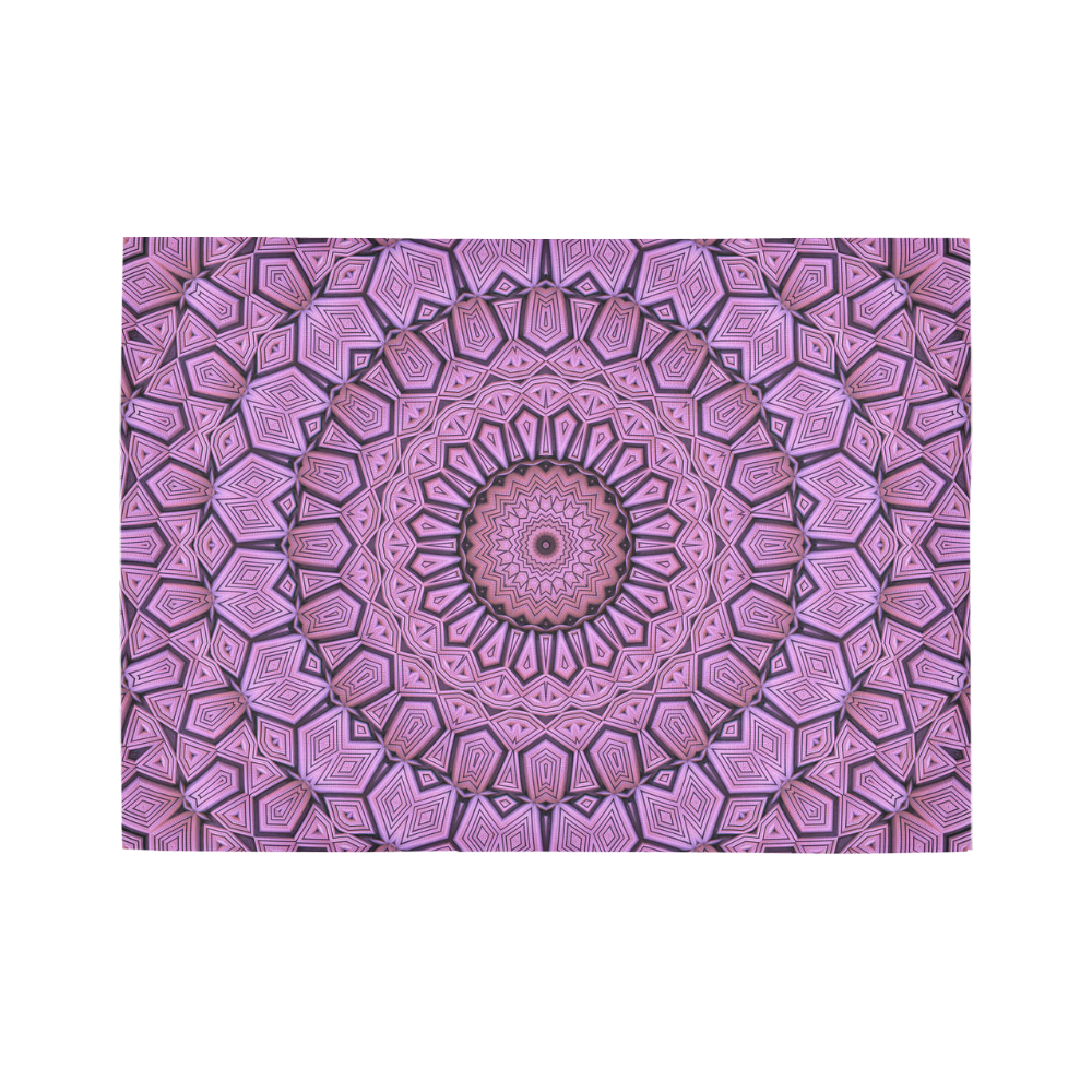 Pink Pattern Mandala Area Rug7'x5'