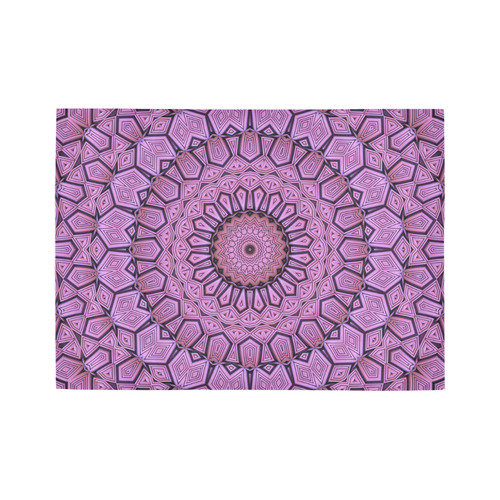 Pink Pattern Mandala Area Rug7'x5'
