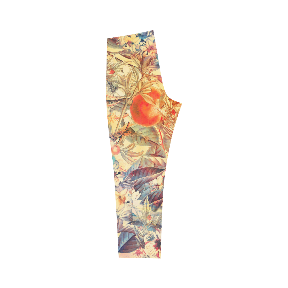 flowers 6 Capri Legging (Model L02)