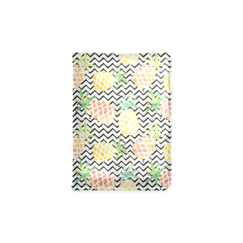 watercolor pineapple and chevron, pineapples Custom NoteBook A5