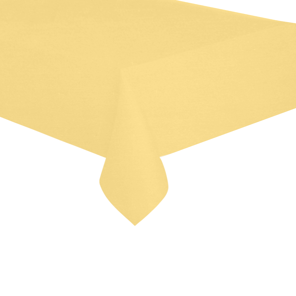 Lemon Drop Cotton Linen Tablecloth 60"x120"