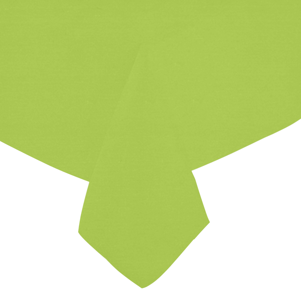 Lime Cotton Linen Tablecloth 52"x 70"