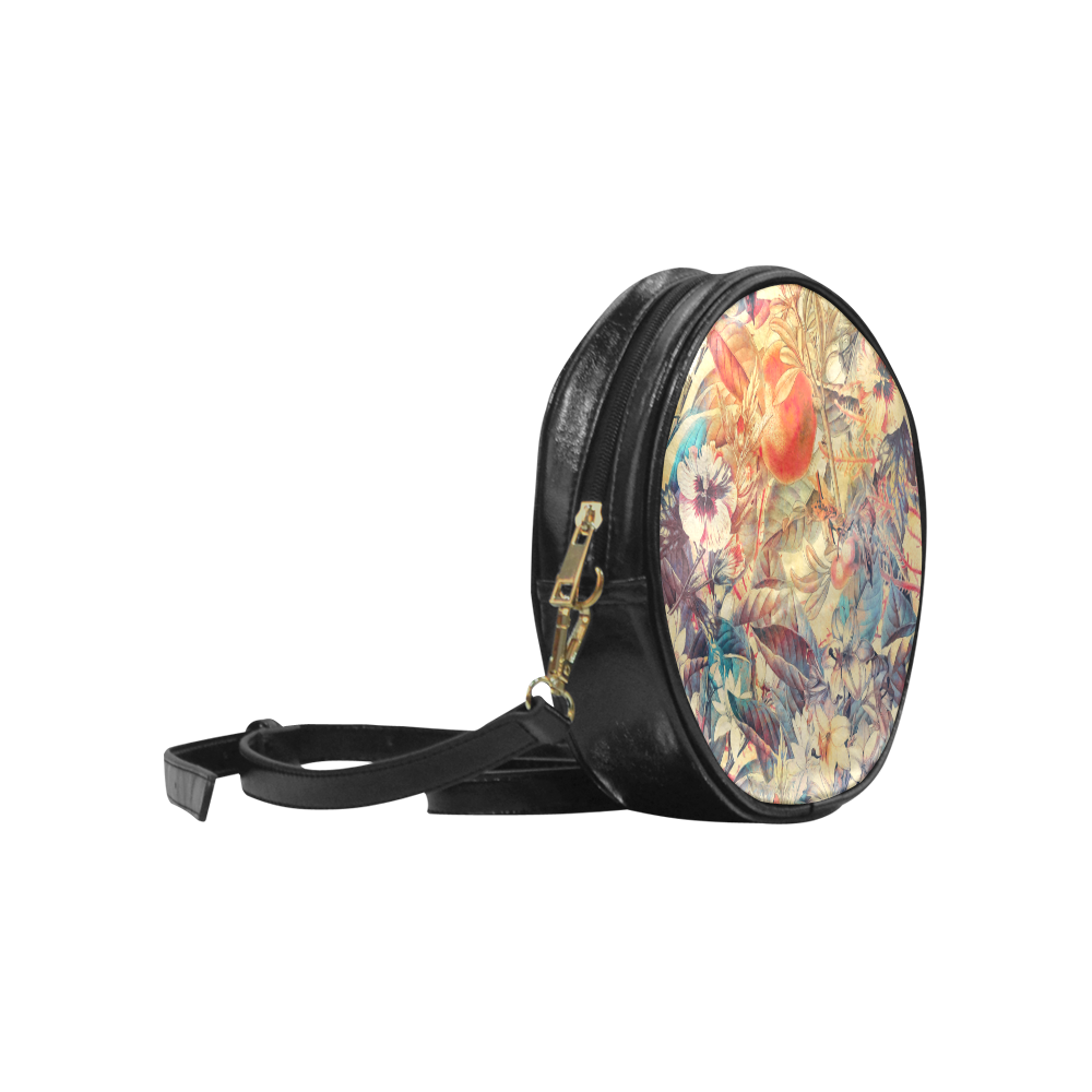 flowers 6 Round Sling Bag (Model 1647)