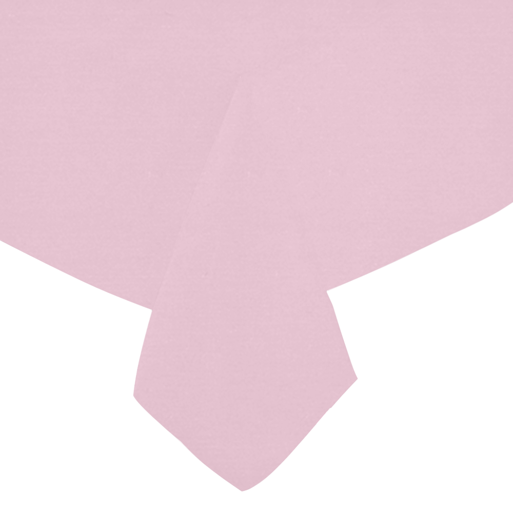 Pink Mist Cotton Linen Tablecloth 52"x 70"