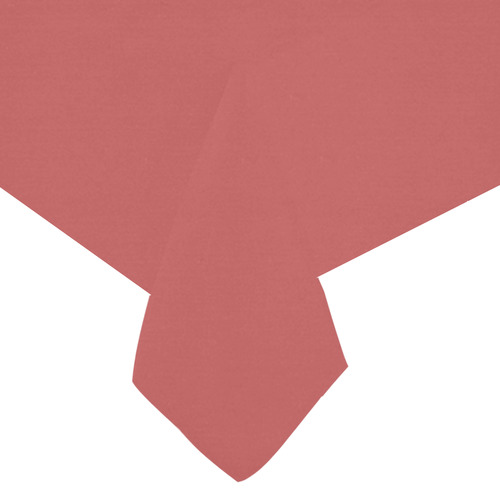 Cranberry Cotton Linen Tablecloth 60"x120"