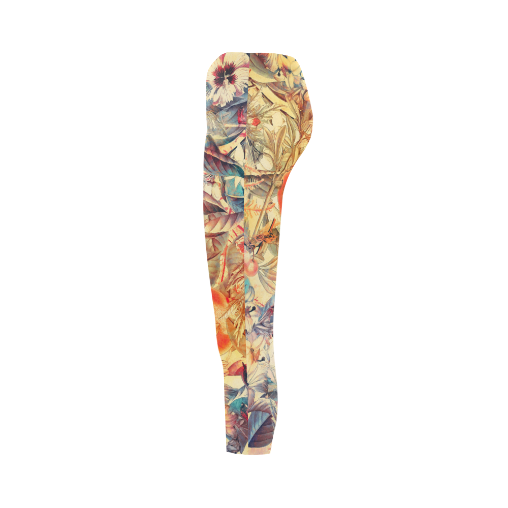 flowers 6 Capri Legging (Model L02)