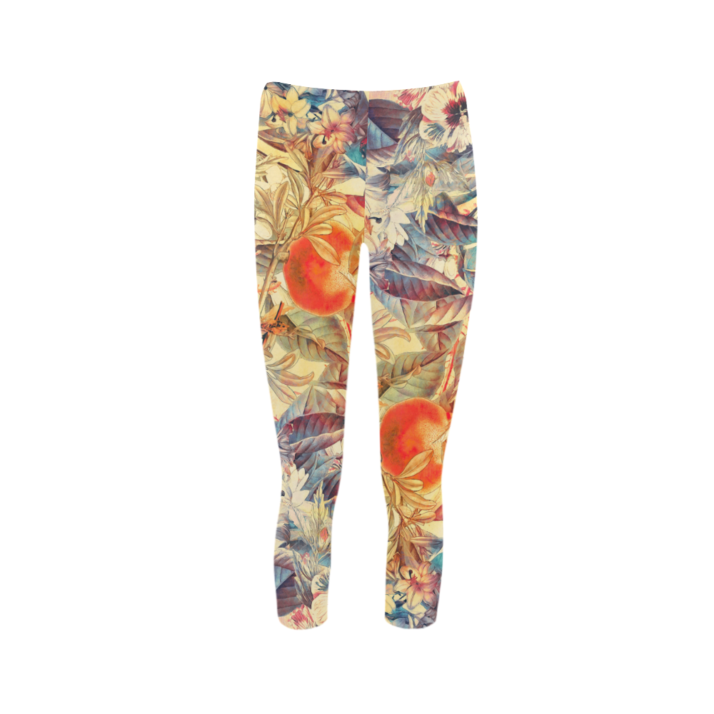 flowers 6 Capri Legging (Model L02)