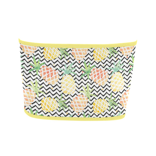 watercolor pineapple and chevron, pineapples Bandeau Top