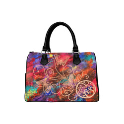 Butterfly Lace II Boston Handbag (Model 1621)