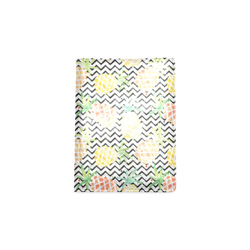 watercolor pineapple and chevron, pineapples Custom NoteBook B5