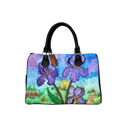 Iris at Sunrise Boston Handbag (Model 1621)