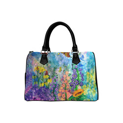 Butterfly Garden Boston Handbag (Model 1621)