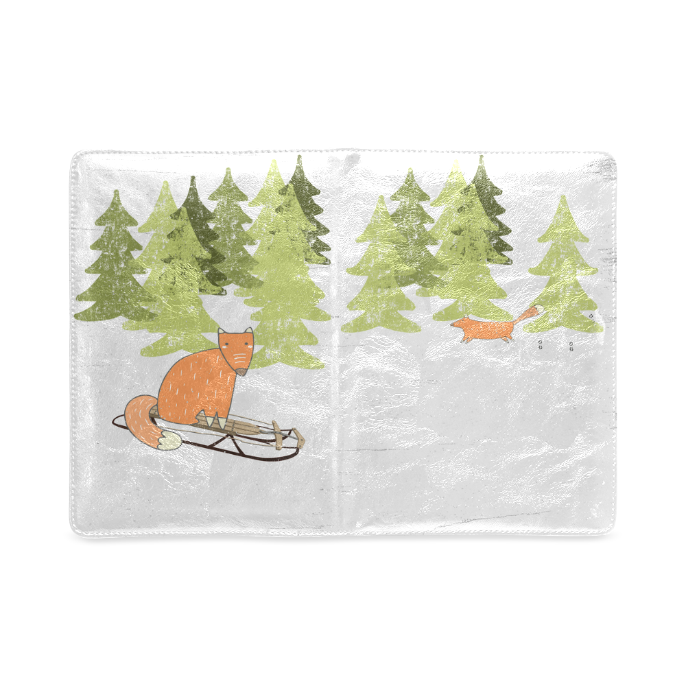 Fox wild animal mammal forest winter Custom NoteBook A5