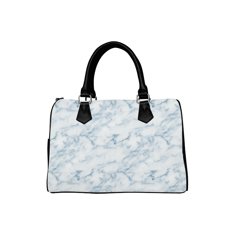 Italian Marble,Rimini Blu,white,blue Boston Handbag (Model 1621)