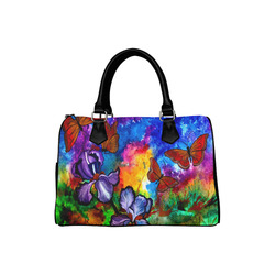 Monarchs at Sunset Boston Handbag (Model 1621)