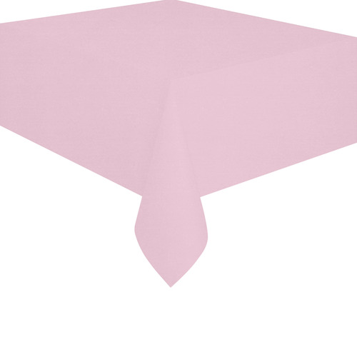 Pink Mist Cotton Linen Tablecloth 52"x 70"
