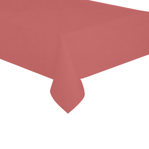 Cranberry Cotton Linen Tablecloth 60"x120"