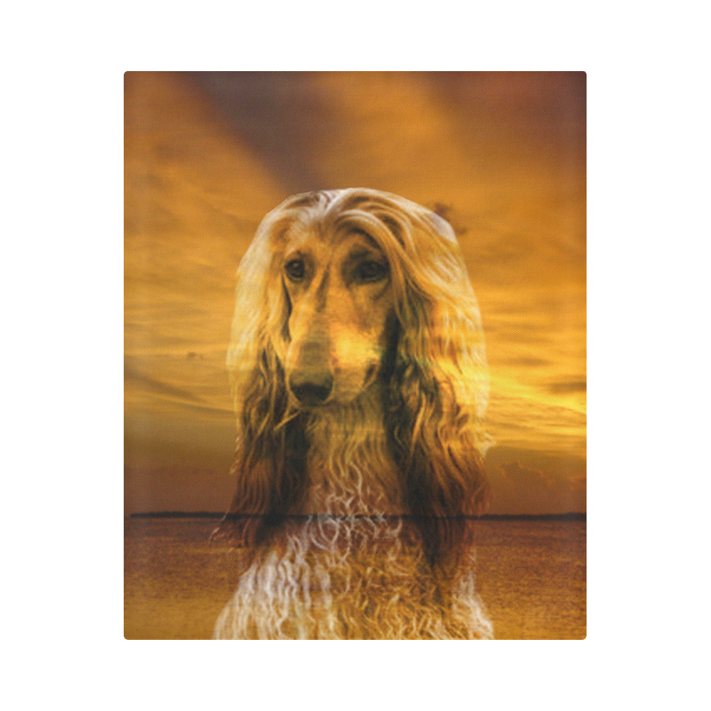 Dog Afghan Hound Duvet Cover 86"x70" ( All-over-print)