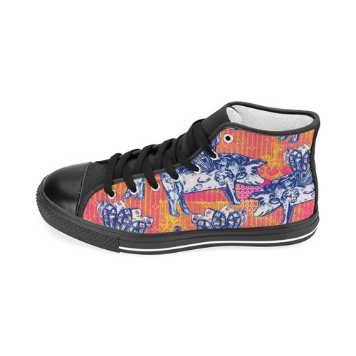 Little flying pigs Men’s Classic High Top Canvas Shoes (Model 017)