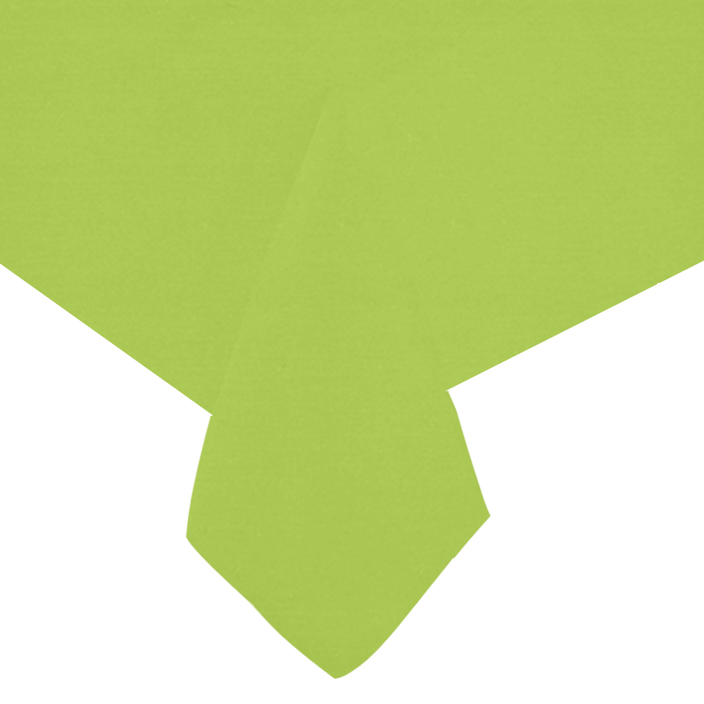 Lime Cotton Linen Tablecloth 60"x120"