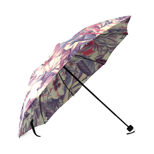 flowers 5 Foldable Umbrella (Model U01)