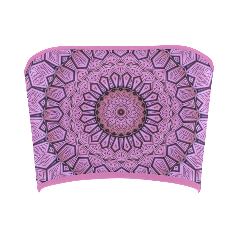 Pink Pattern Mandala Bandeau Top