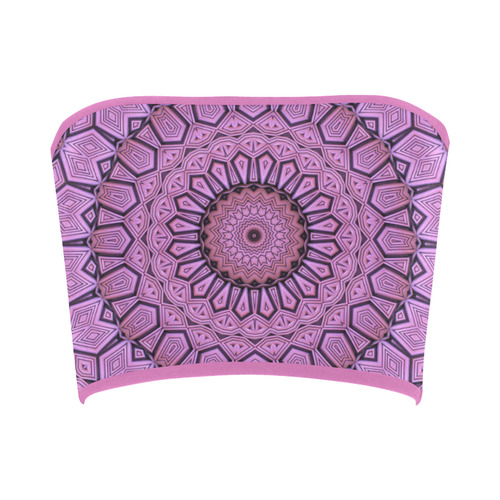 Pink Pattern Mandala Bandeau Top