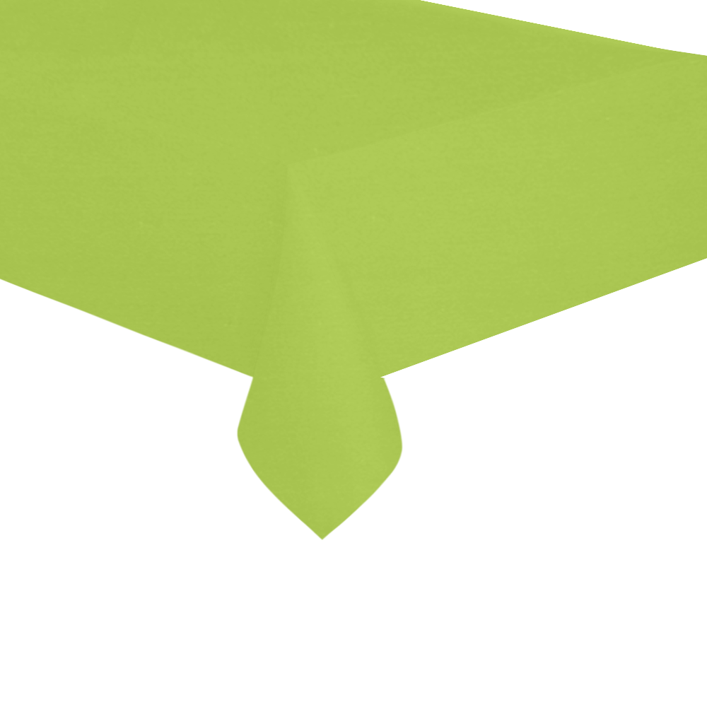 Lime Cotton Linen Tablecloth 60"x120"