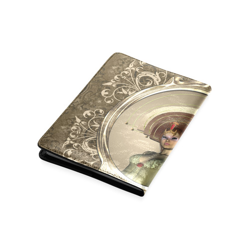 Beautiful women with fantasy hat Custom NoteBook A5