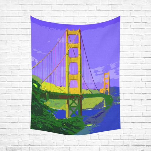 Golden_Gate_Bridge_20160909 Cotton Linen Wall Tapestry 60"x 80"