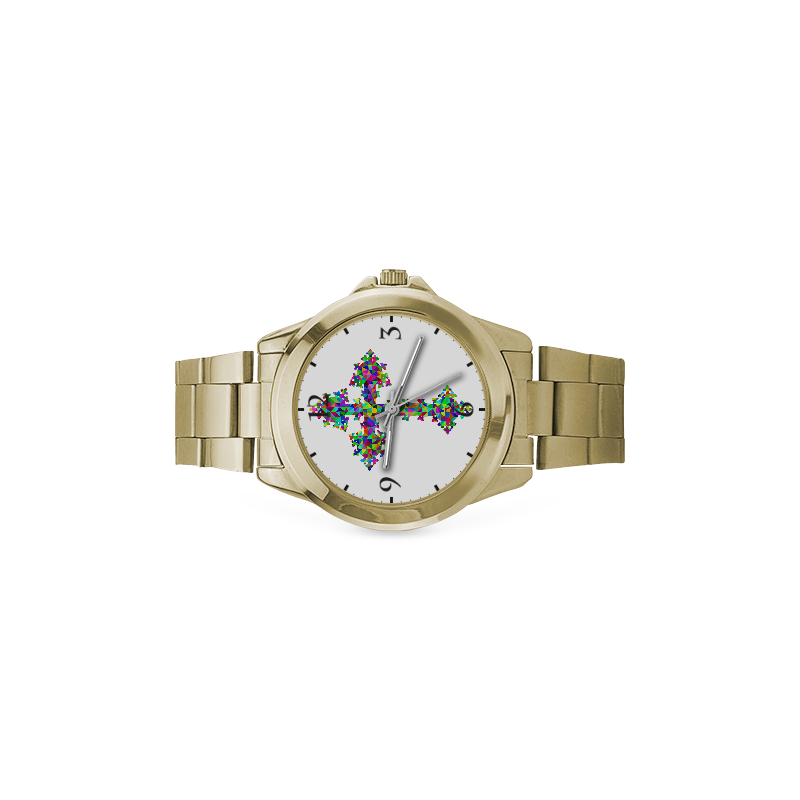 Abstract Triangle Cross Custom Gilt Watch(Model 101)