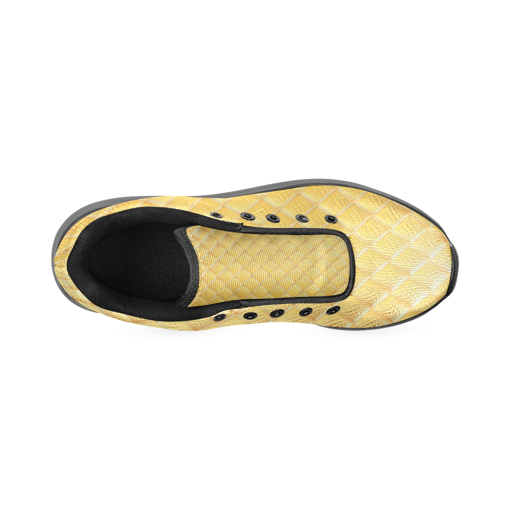 Gleaming Golden Plate Women’s Running Shoes (Model 020)